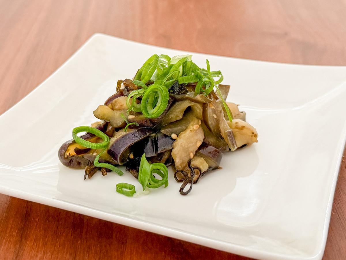 なすと塩昆布の炒め物（完成）