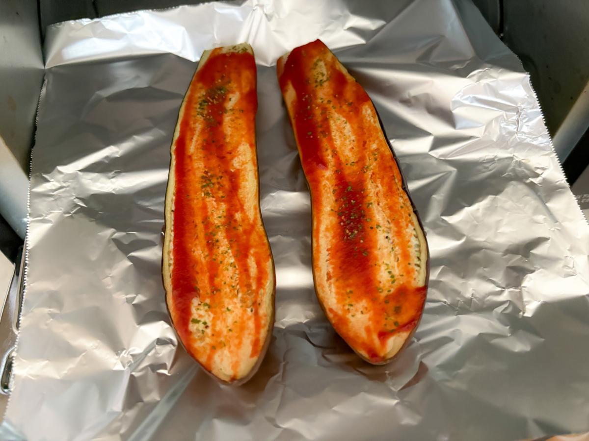 トースターに入れた状態