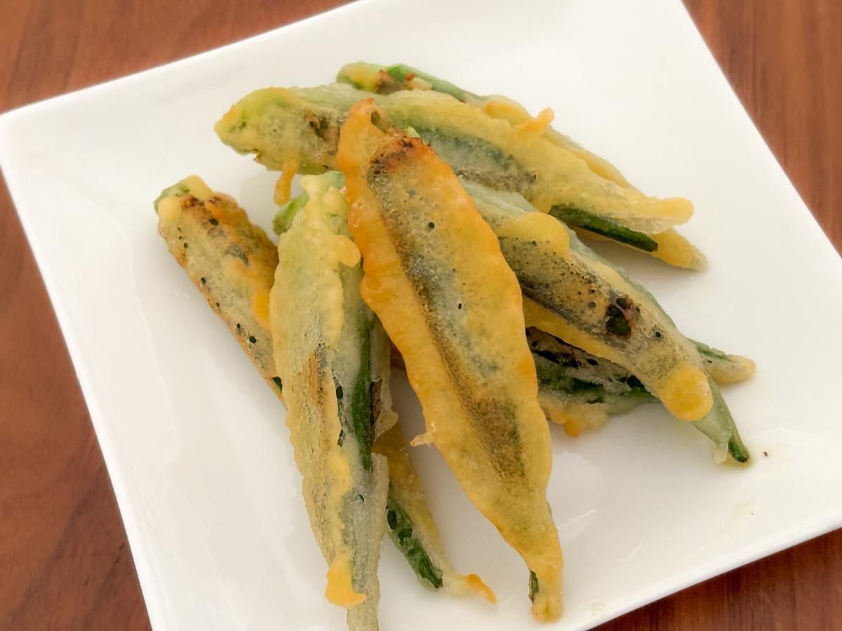 オクラの天ぷら完成