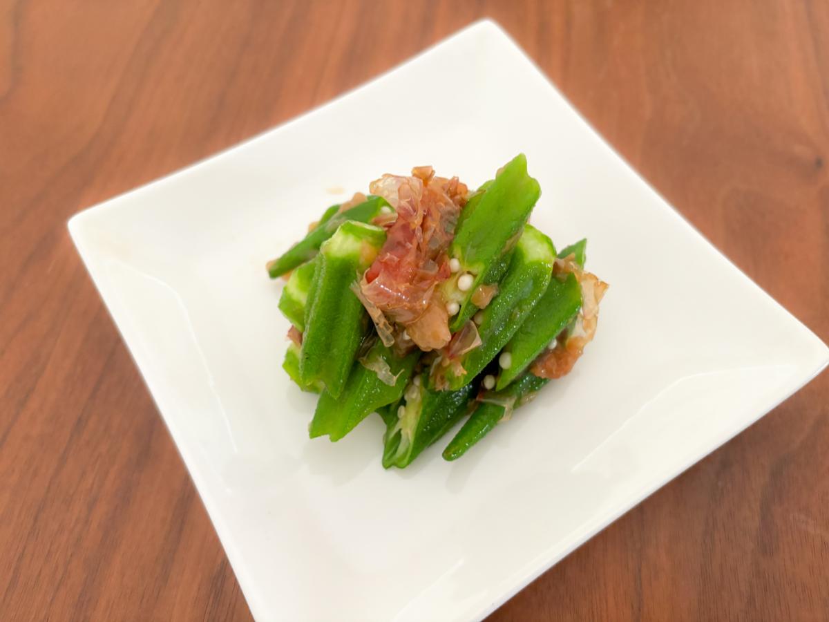 オクラの梅かつお和え