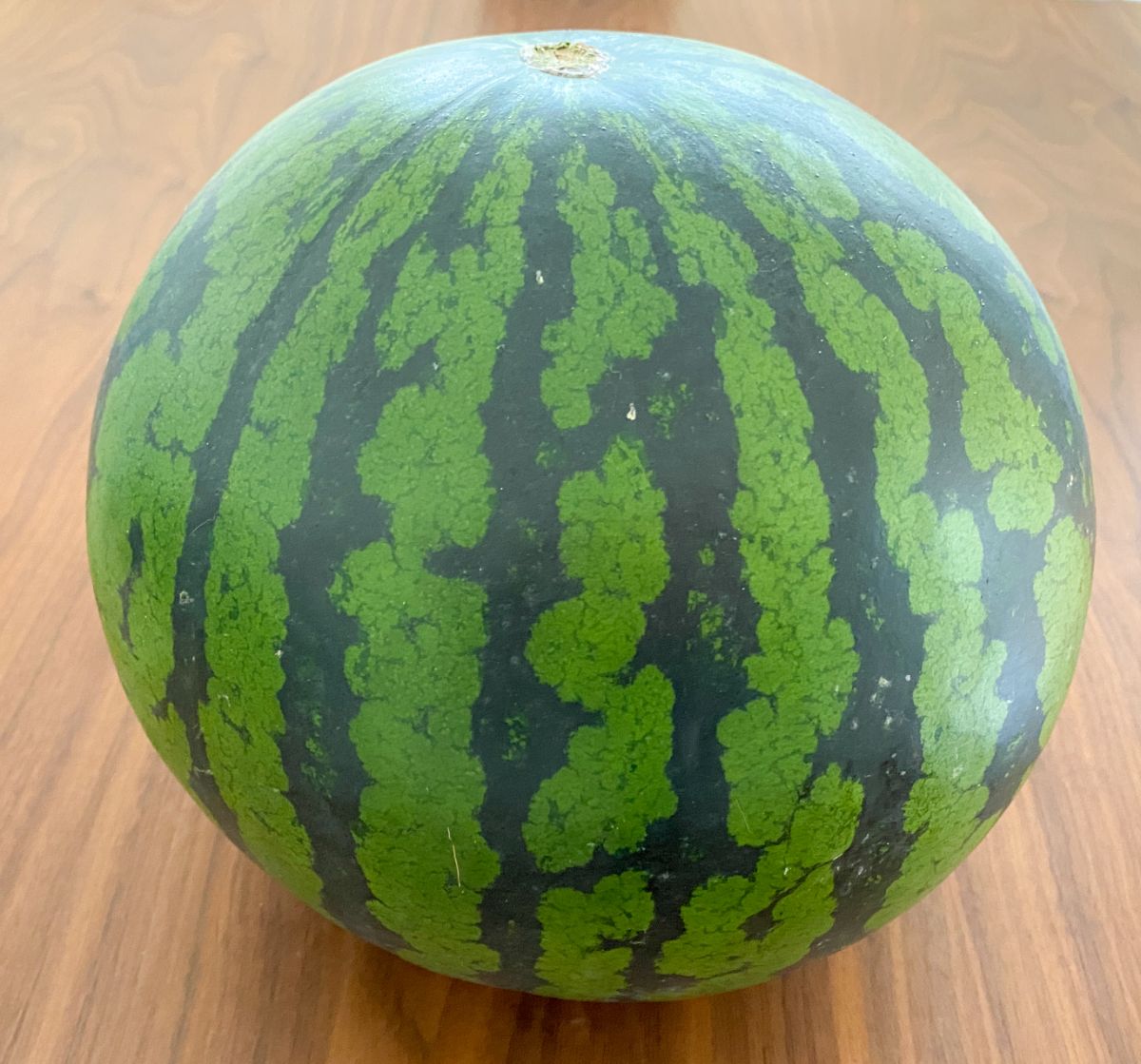 縞模様がくっきりした丸ごとのスイカ 選び方のポイント