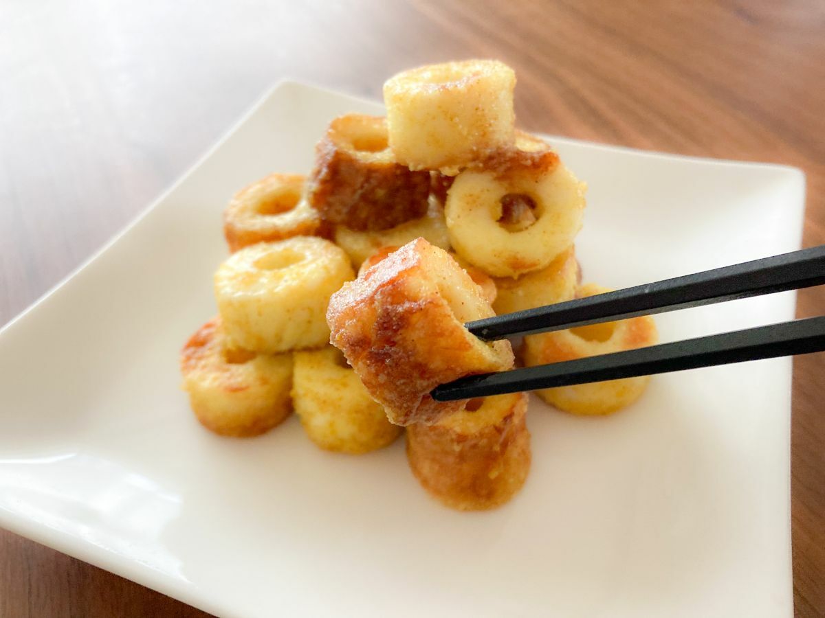 ちくわのカレー焼きの完成写真