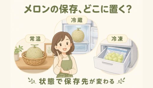 【保存版】メロンの正しい保存方法｜元青果担当が教える常温・冷蔵・冷凍の使い分け