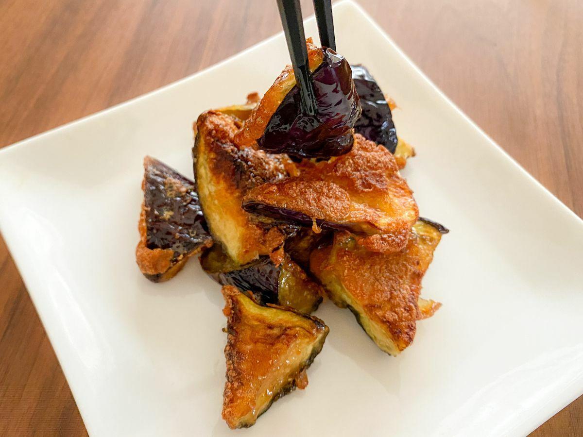 ナスの唐揚げ(箸上げ)