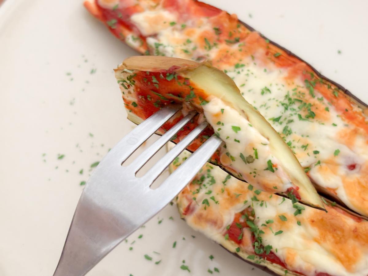 なすのピザ風チーズ焼き