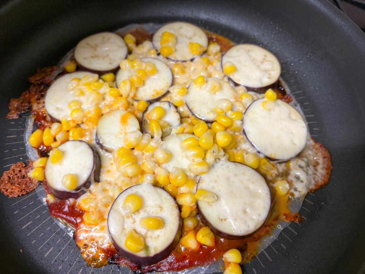 蒸し焼きにして完成した様子