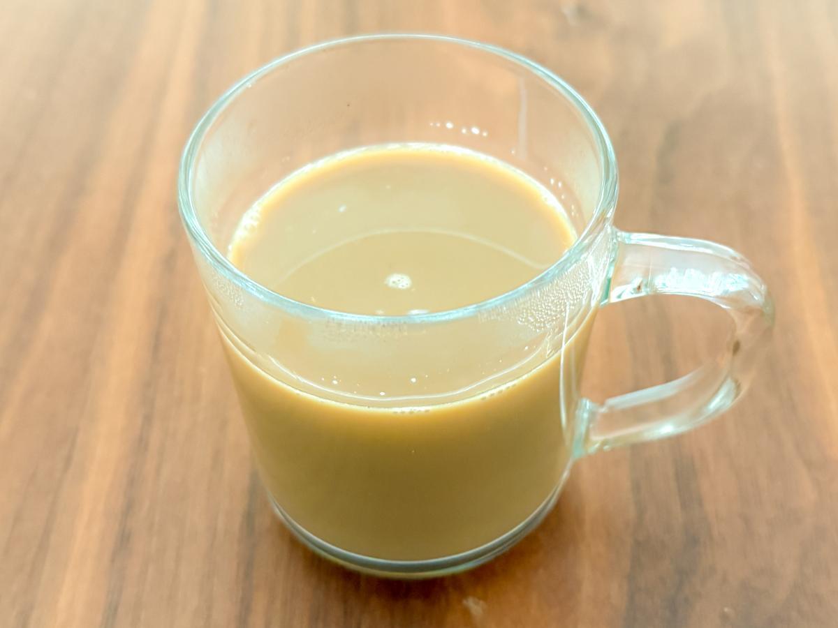 和風ラテの仕上がり