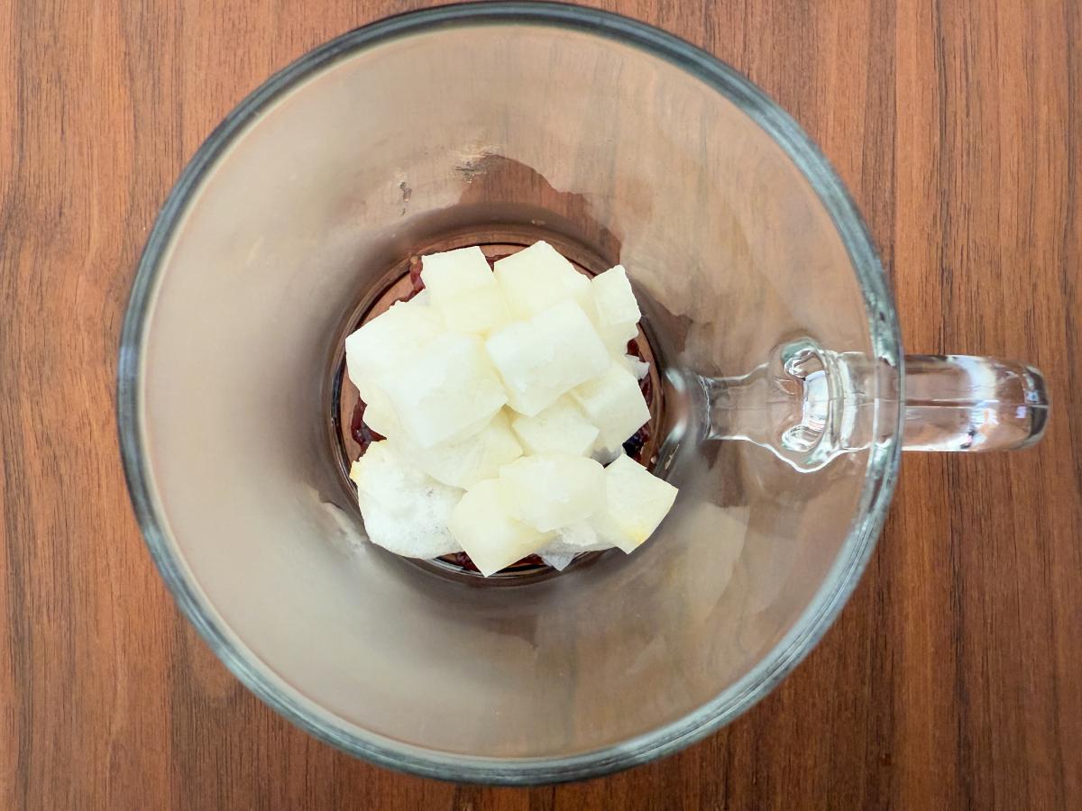 焼き餅をのせる