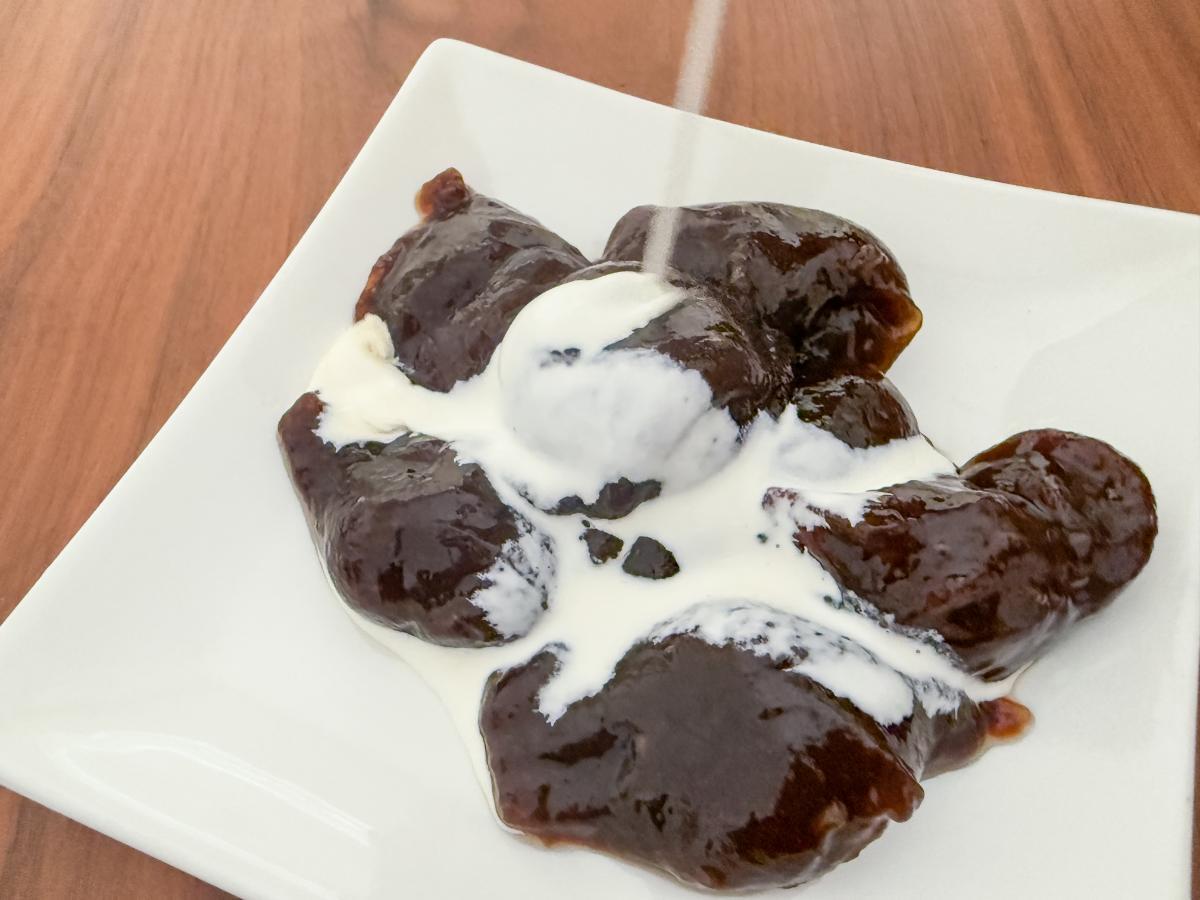 盛りつけて完成