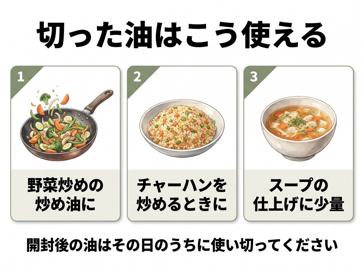 切った油の活用アイデア