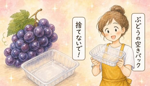 漫画【ぶどうの空きパック、捨てないで！】冷蔵庫で役に立つ意外な使い道に「すごく便利」「整理しやすい」
