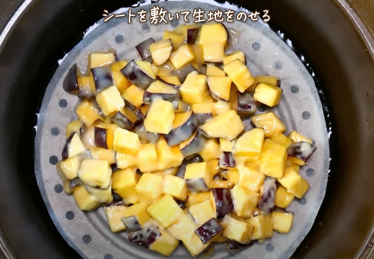 シートを敷いて生地をのせる（文字統一修正版）