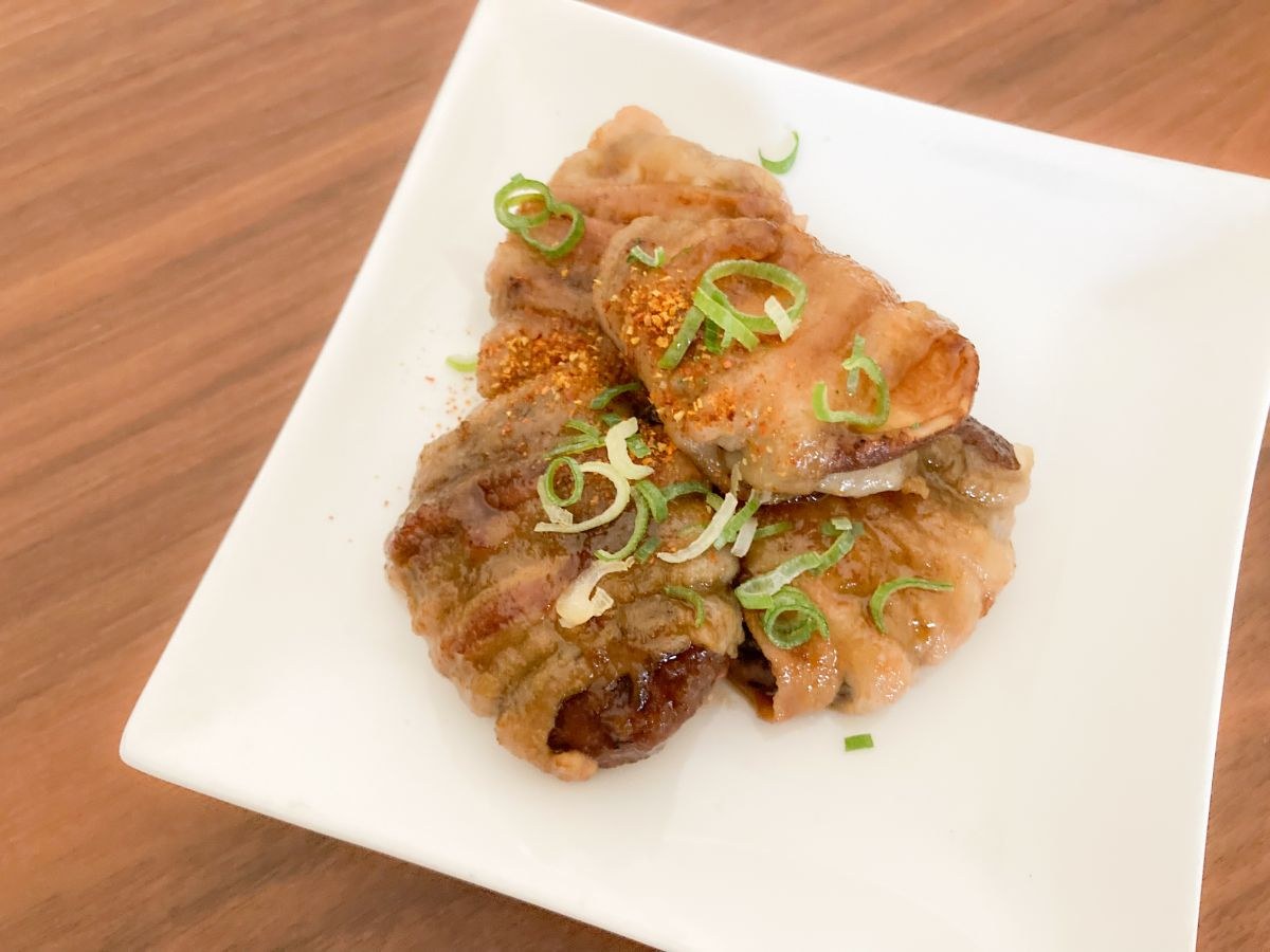 しいたけの肉巻き