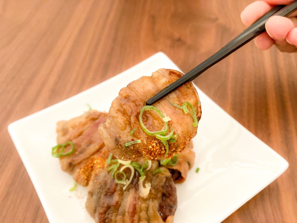 しいたけの肉巻き