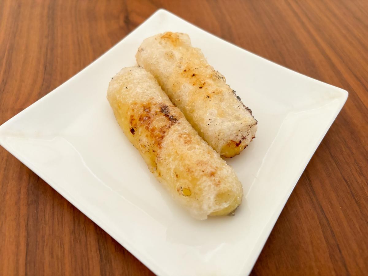 バナナの生春巻き揚げ