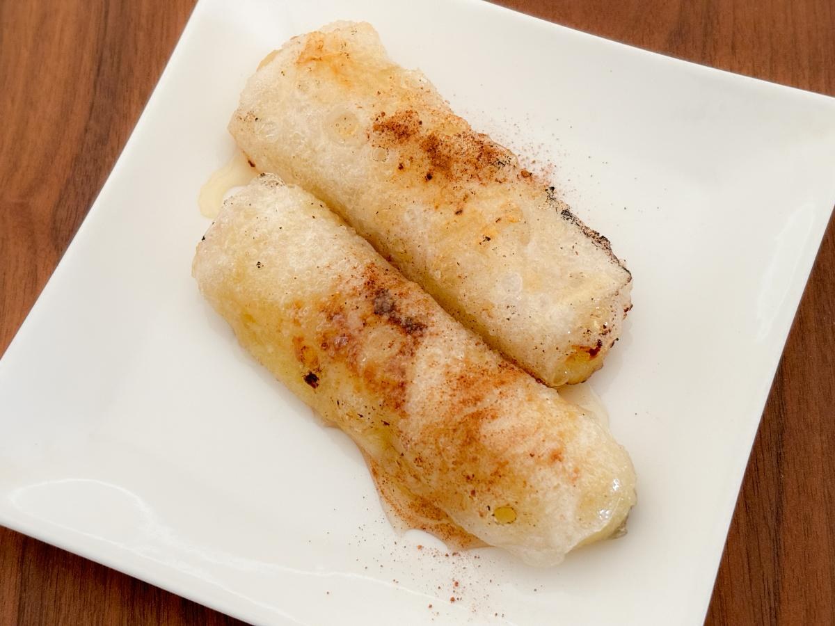 バナナの生春巻き揚げ