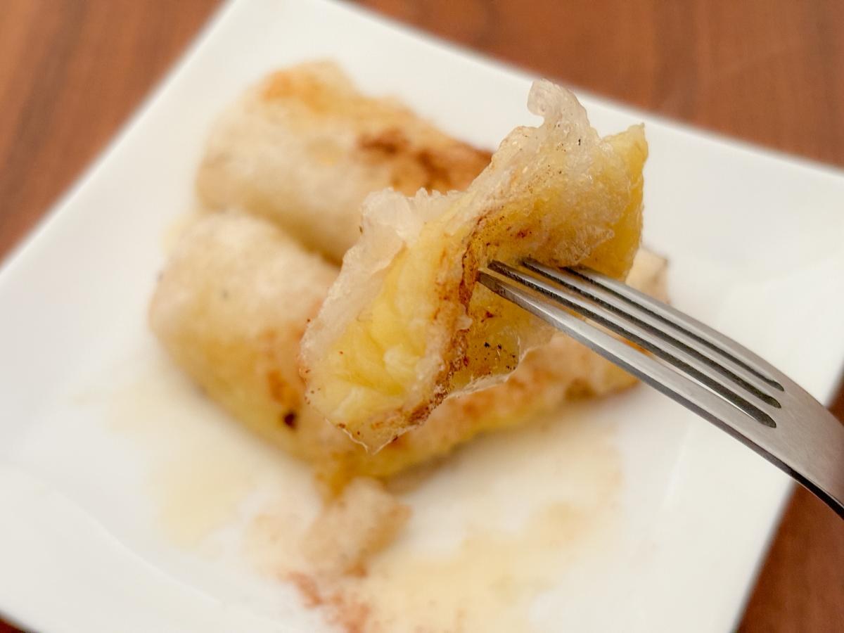 バナナの生春巻き揚げ