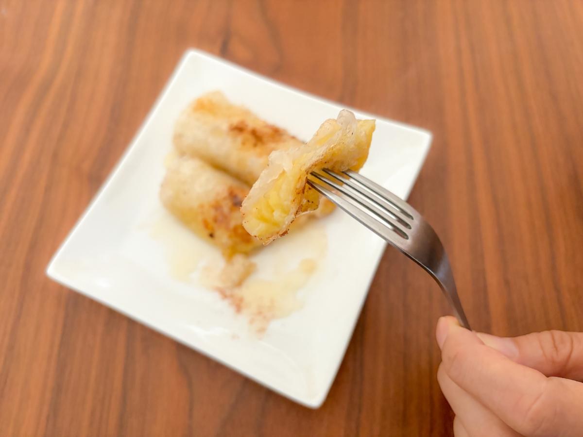 バナナの生春巻き揚げ