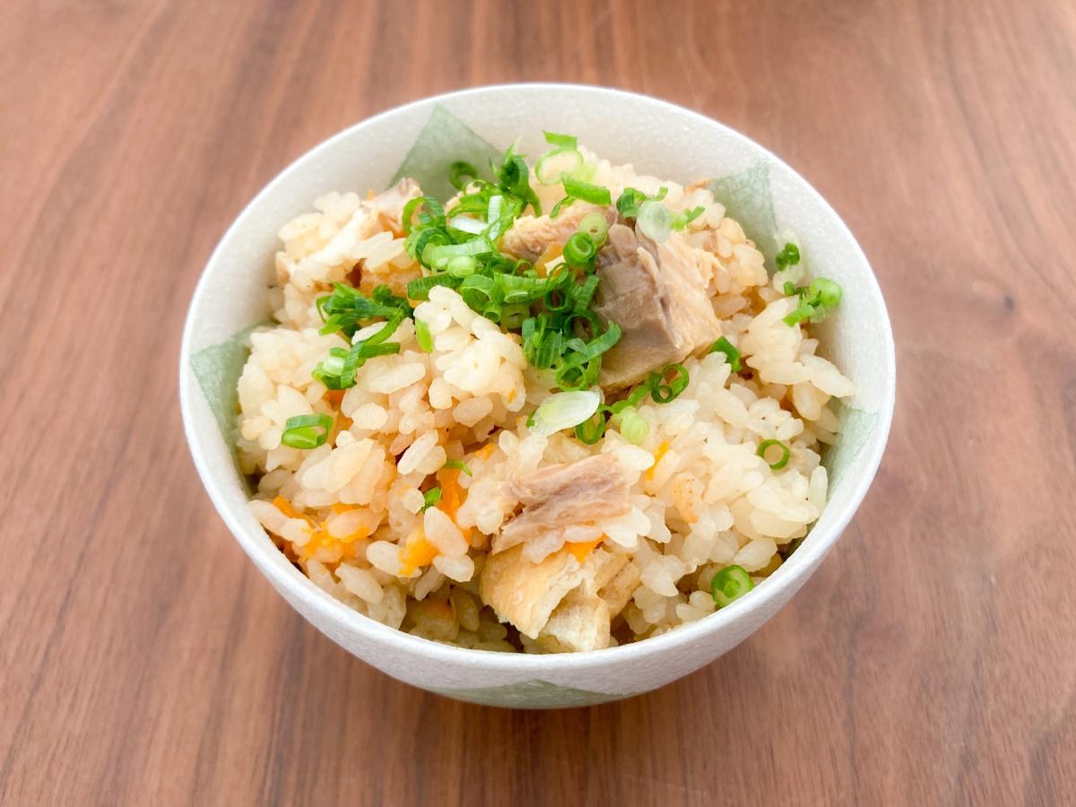 鮭缶の炊き込みご飯