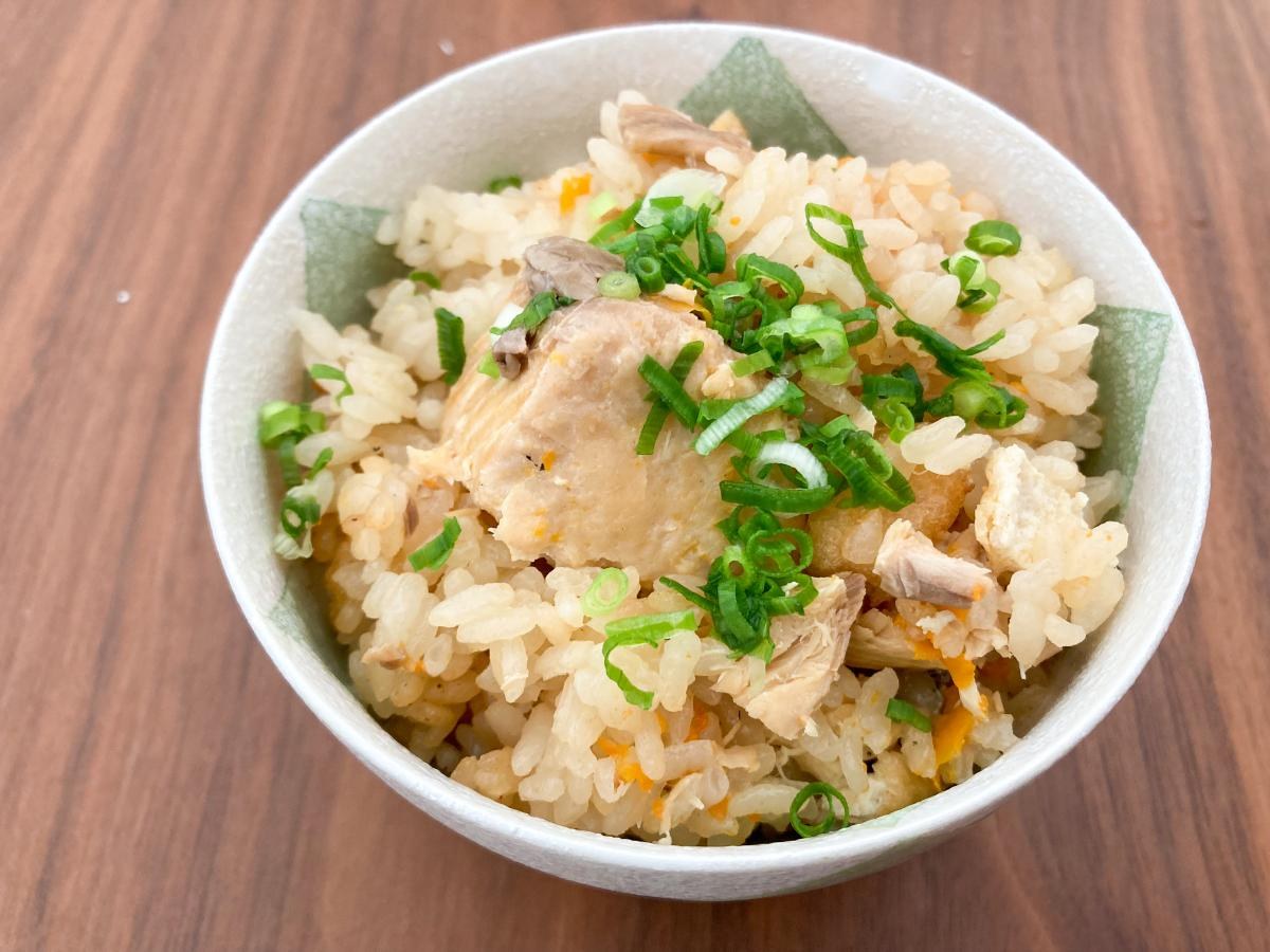 鮭缶の炊き込みご飯